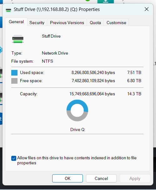 Stuff Drive 7.51 TB